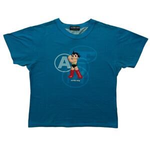 VTG 90’s Astro Boy Tezuka Productions Anime Graphic T-Shirt Men’s M Blue